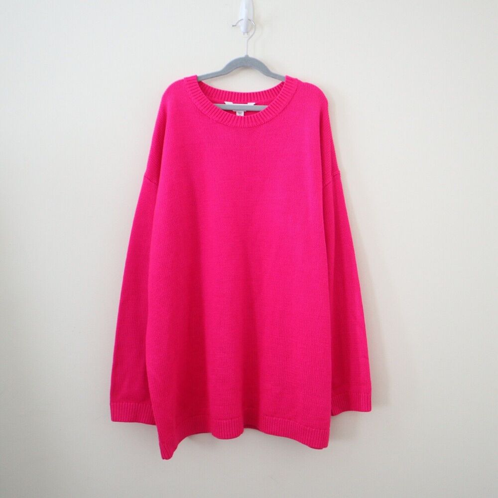 Grlfrnd Denim Size S Darren Oversize Tunic Sweater Pink No Belt - Picture 2 of 11